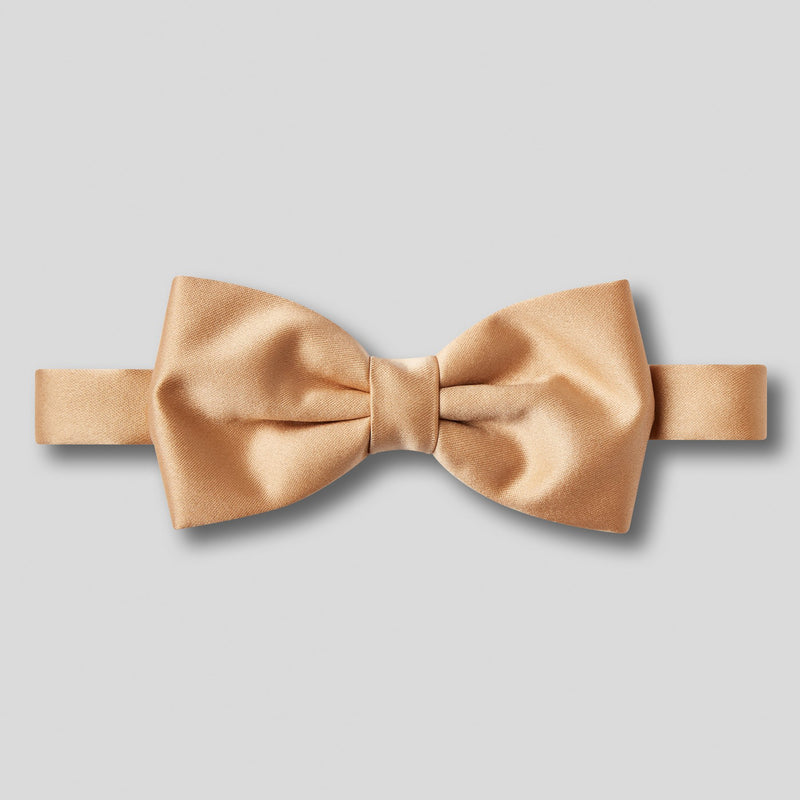 Folkespeare Beige Satin Bow Tie