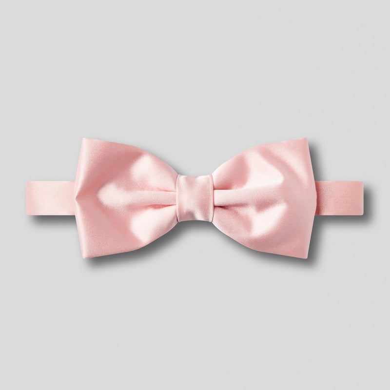 Folkespeare Pink Satin Bow Tie