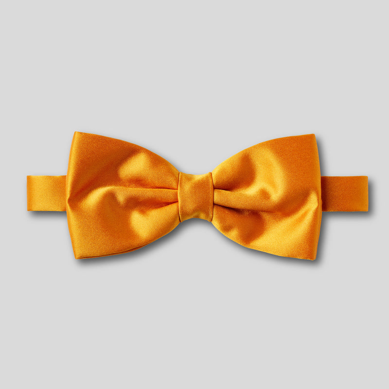 Folkespeare Burnt Orange Satin Classic Bow Tie