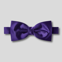 Load image into Gallery viewer, Folkespeare Purple Satin Classic Bow Tie
