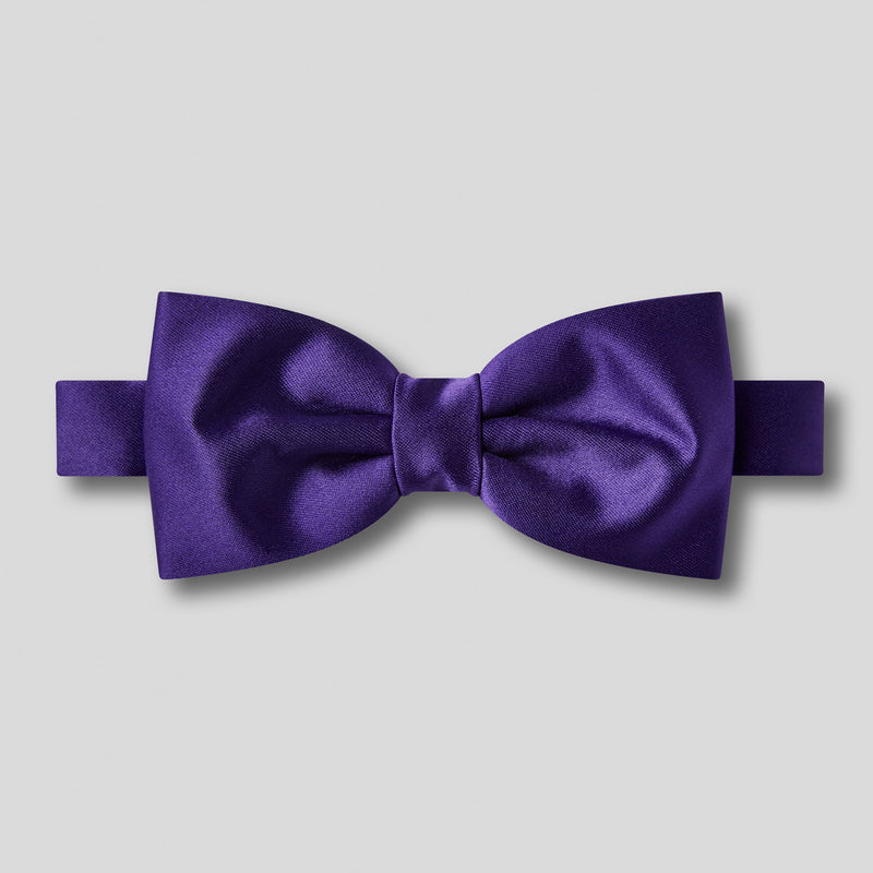 Folkespeare Purple Satin Classic Bow Tie