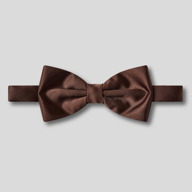 Folkespeare Chocolate Satin Bow Tie
