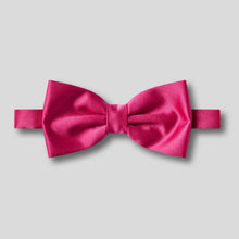 Load image into Gallery viewer, Folkespeare Cerise Satin Classic Bow Tie
