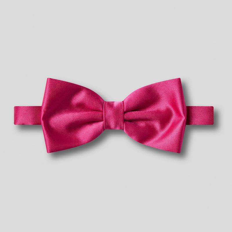 Folkespeare Cerise Satin Classic Bow Tie