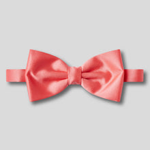 Load image into Gallery viewer, Folkespeare Coral Satin Bow Tie
