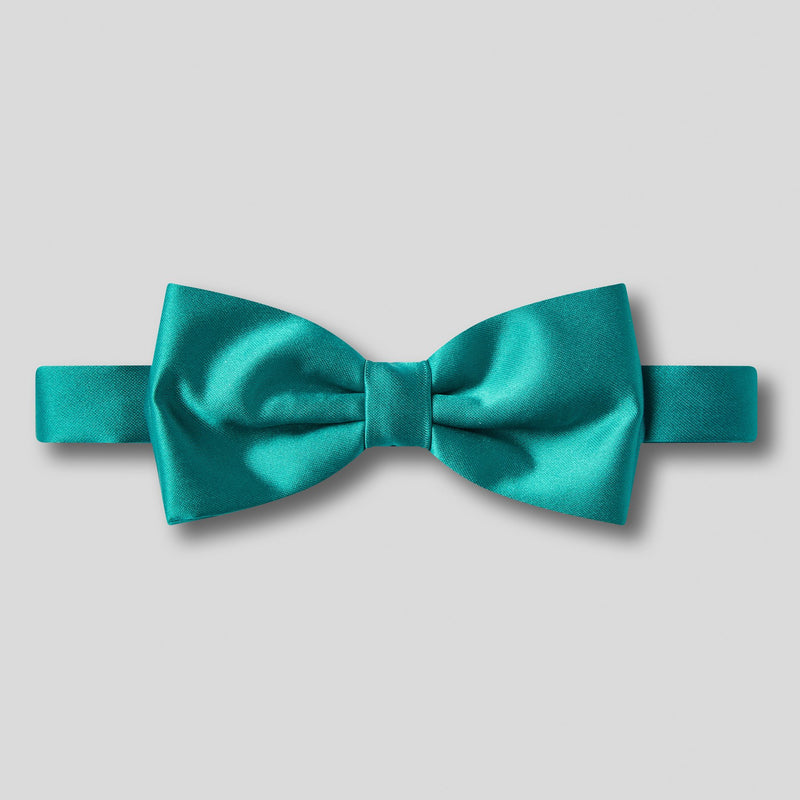 Folkespeare Teal Satin Bow Tie