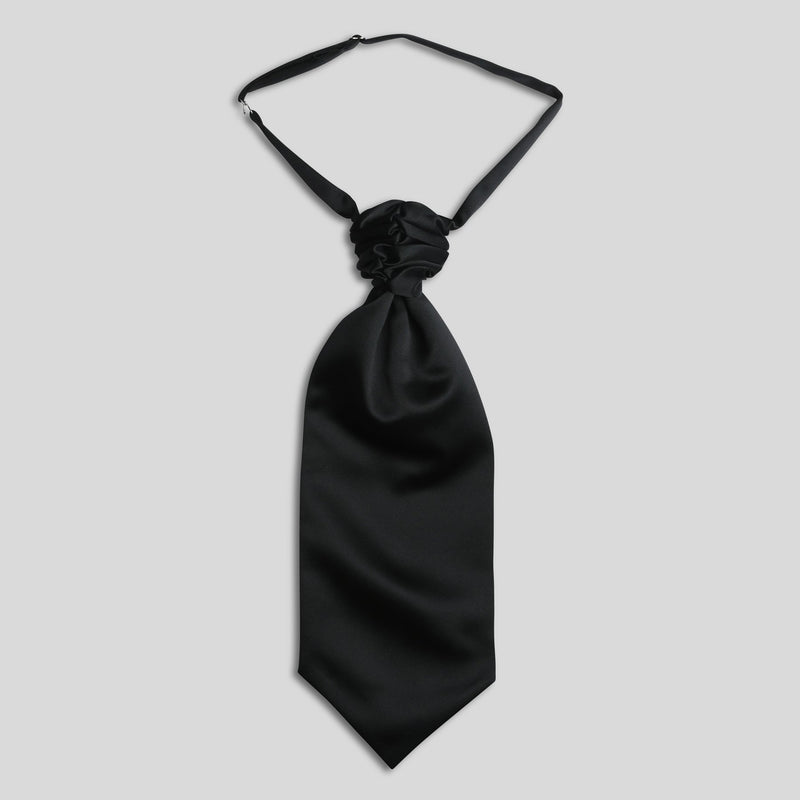 Folkespeare Black Satin Scrunchie Cravat