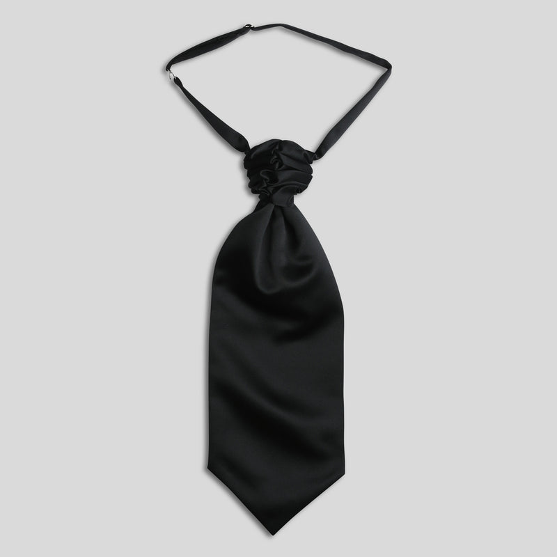 Folkespeare Black Satin Scrunchie Cravat