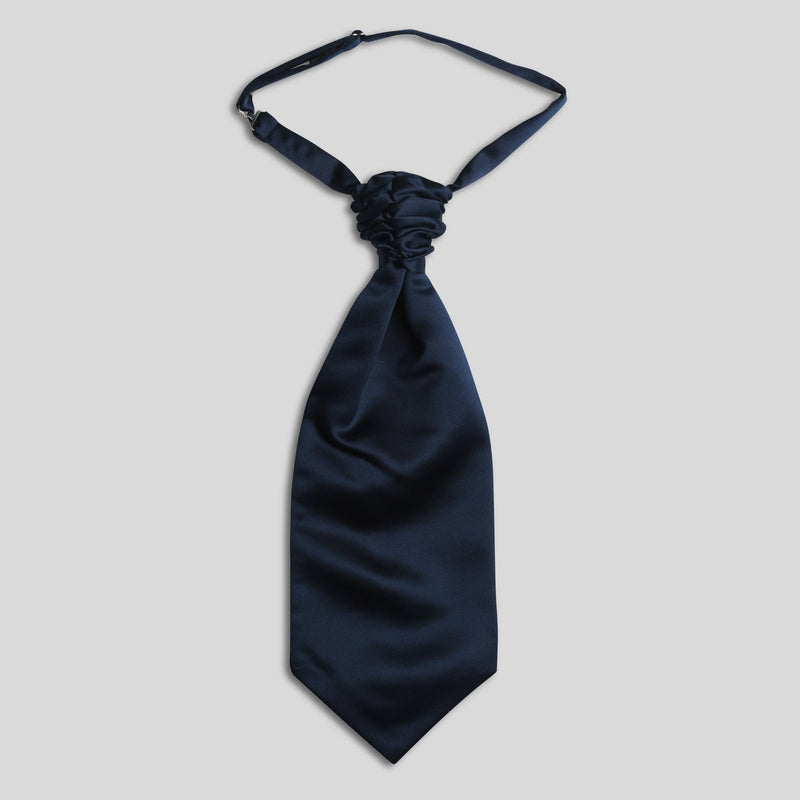 Folkespeare Navy Satin Scrunchie Cravat