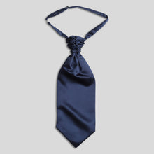 Load image into Gallery viewer, Folkespeare French Navy Satin Scrunchie Cravat
