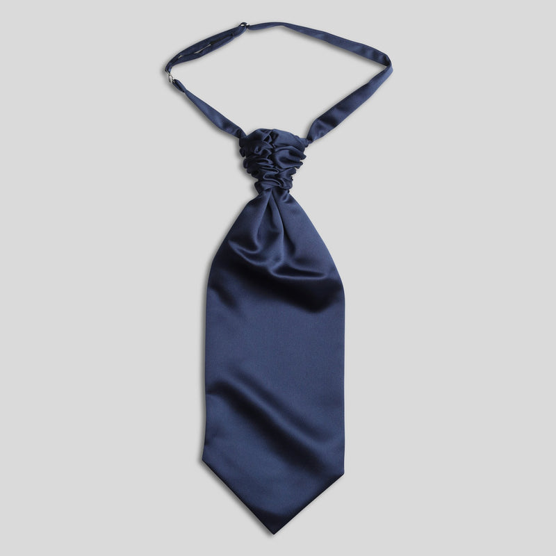 Folkespeare French Navy Satin Scrunchie Cravat