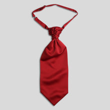 Load image into Gallery viewer, Folkespeare Wine Satin Scrunchie Cravat
