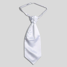 Load image into Gallery viewer, Folkespeare White Satin Scrunchie Cravat
