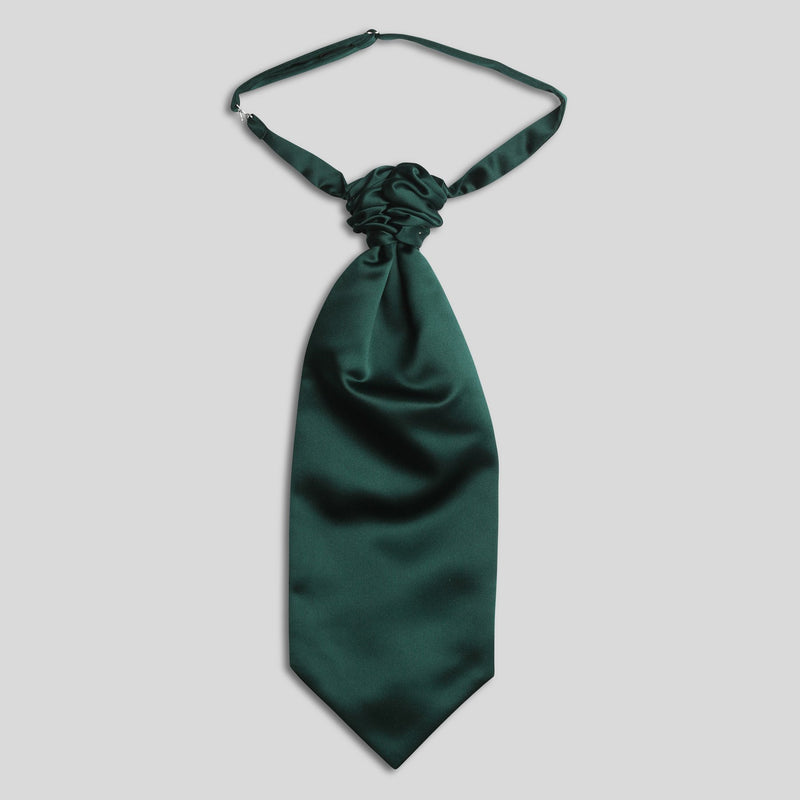 Folkespeare Bottle Green Satin Scrunchie Cravat