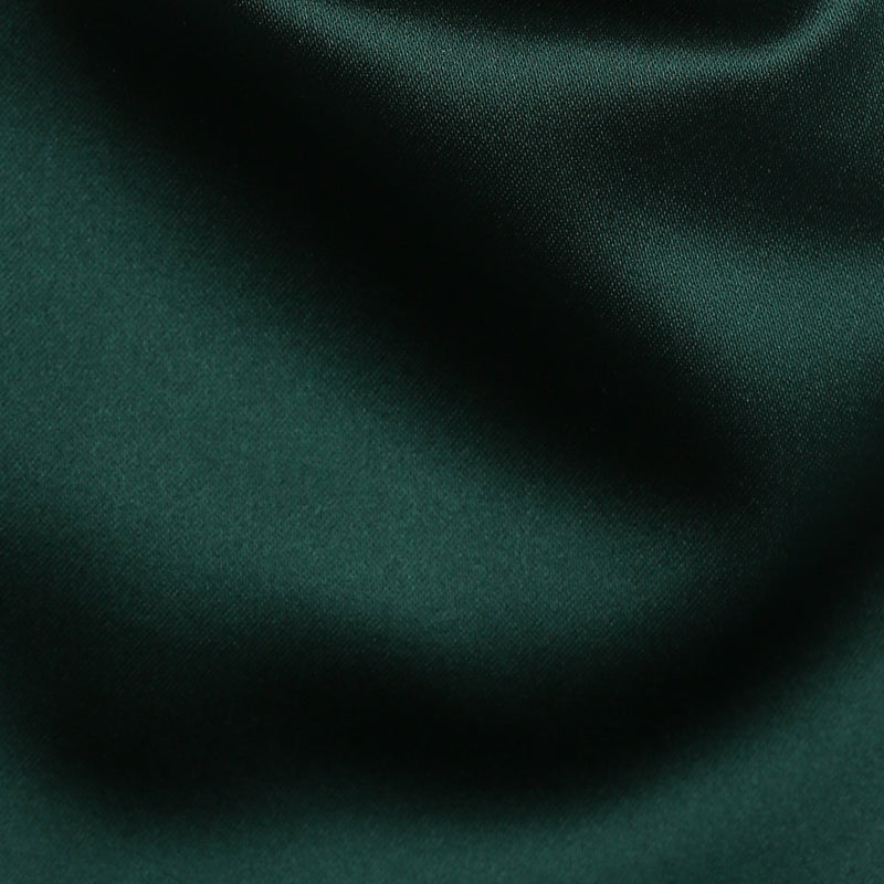 Folkespeare Bottle Green Satin Scrunchie Cravat Fabric