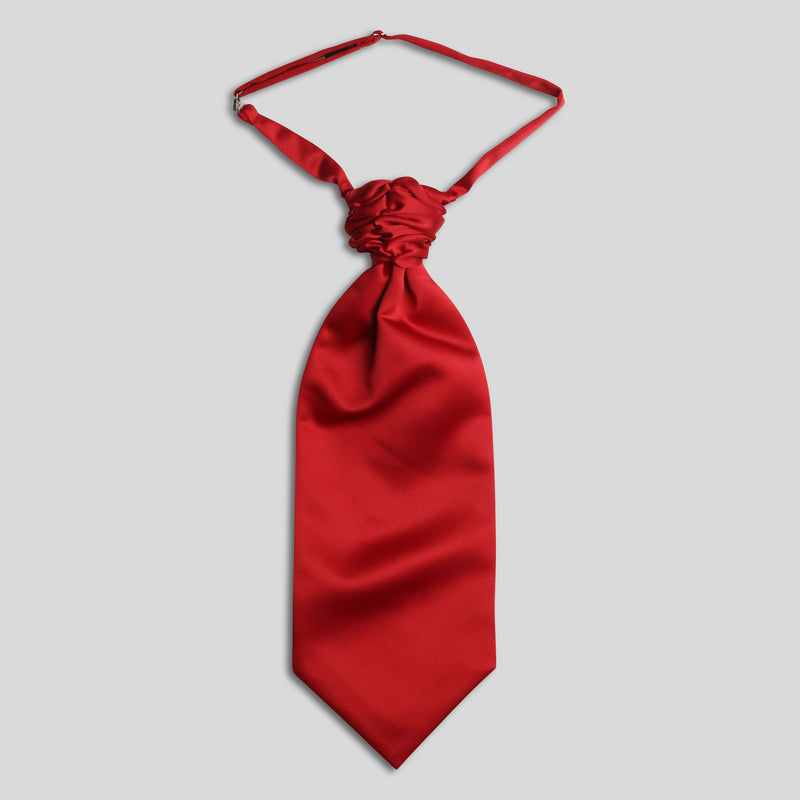 Folkespeare Scarlet Red Satin Scrunchie Cravat
