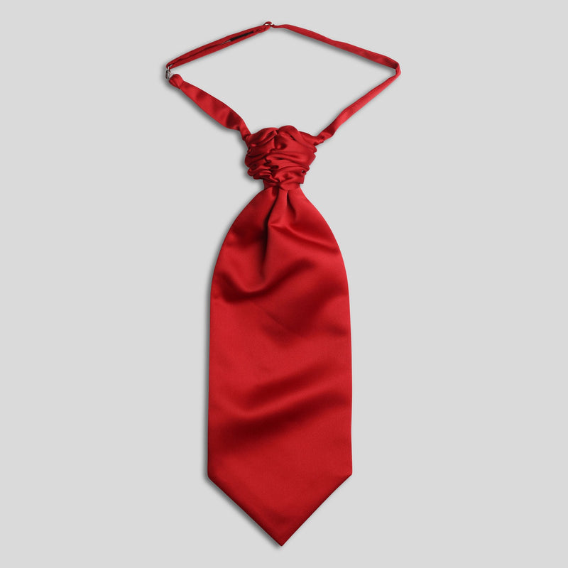 Folkespeare Scarlet Red Satin Scrunchie Cravat