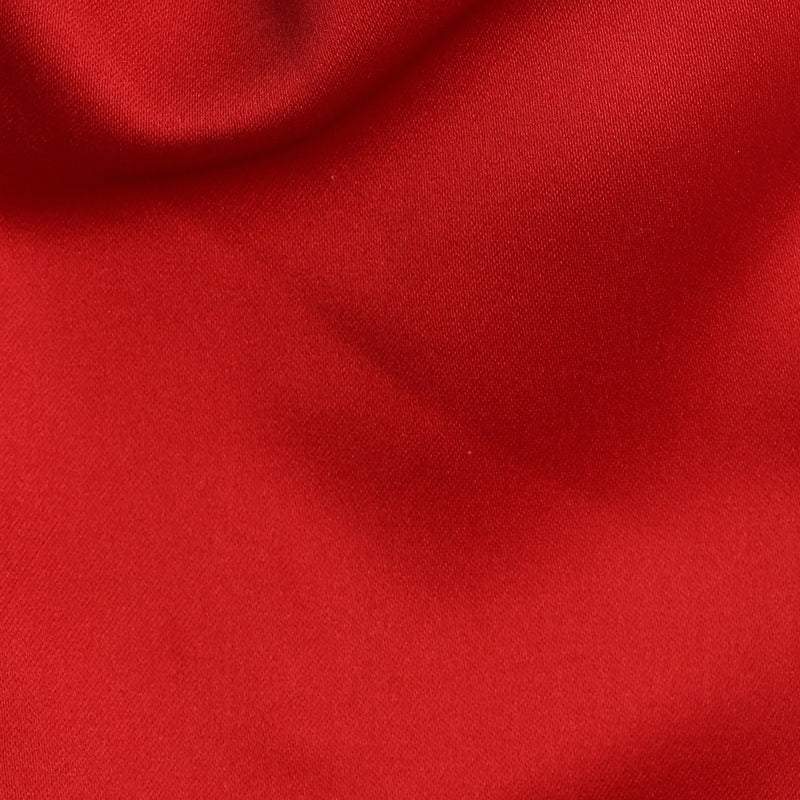 Folkespeare Scarlet Red Satin Scrunchie Cravat Fabric