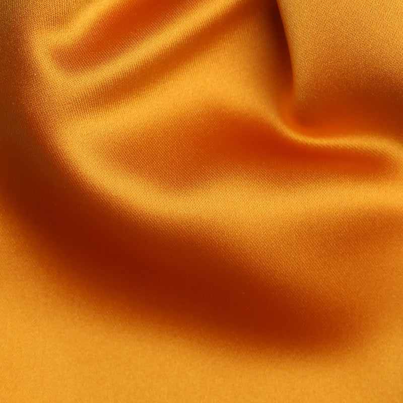 Folkespeare Burnt Orange Satin Scrunchie Cravat Fabric
