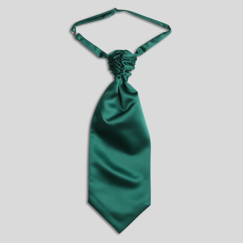 Folkespeare Bottle Green Satin Scrunchie Cravat