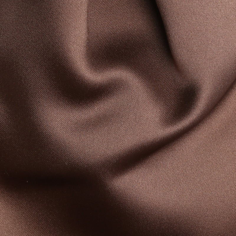 Folkespeare Mid Brown Satin Scrunchie Cravat Fabric