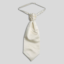 Load image into Gallery viewer, Folkespeare Ivory Satin Scrunchie Cravat
