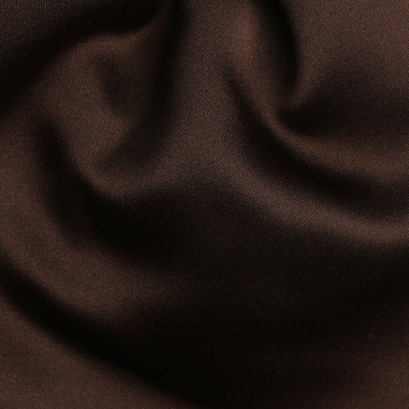 Folkespeare Chocolate Satin Scrunchie Cravat Fabric