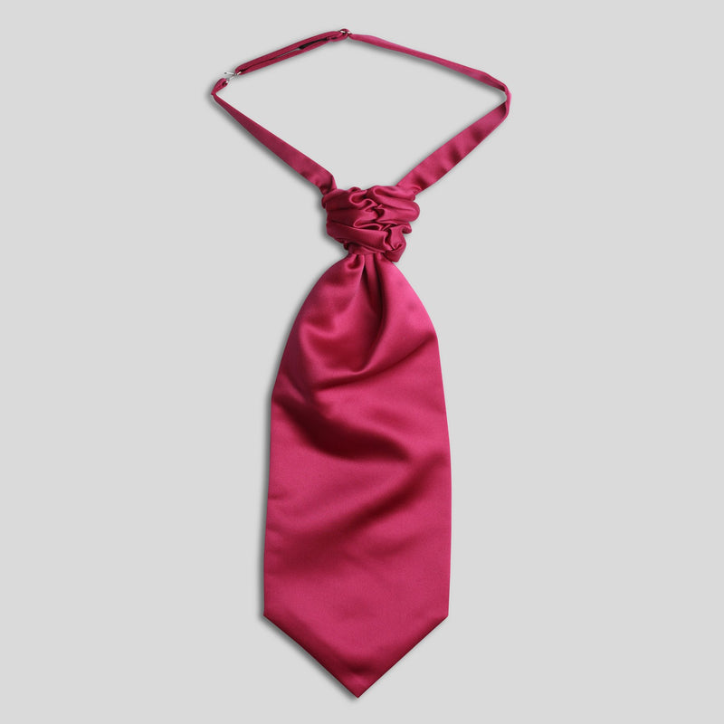 Folkespeare Cerise Satin Scrunchie Cravat