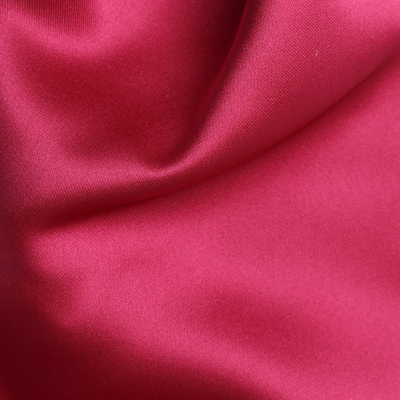 Folkespeare Cerise Satin Scrunchie Cravat Fabric
