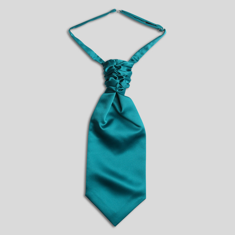 Folkespeare Teal Satin Scrunchie Cravat