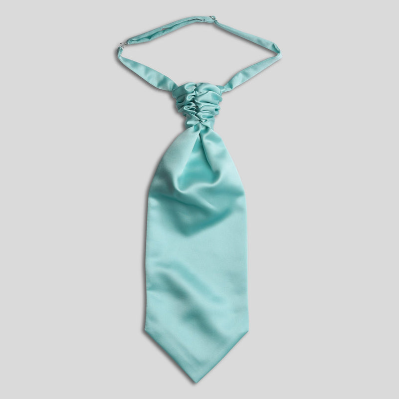 Folkespeare Aqua Satin Scrunchie Cravat