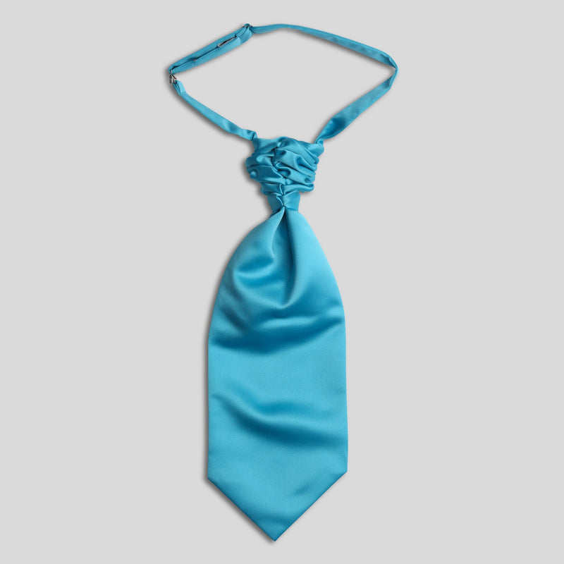 Folkespeare Turquoise Satin Scrunchie Cravat