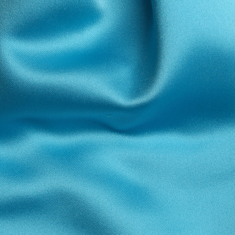 Folkespeare Turquoise Satin Scrunchie Cravat Fabric