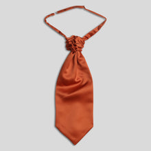Load image into Gallery viewer, Folkespeare Rust Satin Scrunchie Cravat
