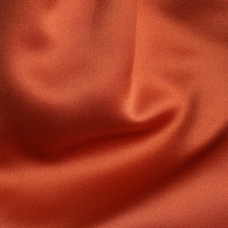 Folkespeare Rust Satin Scrunchie Cravat Fabric