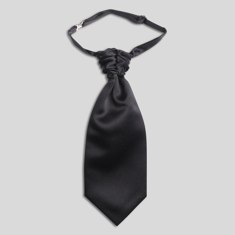 Folkespeare Boys Black Satin Scrunchie Cravat