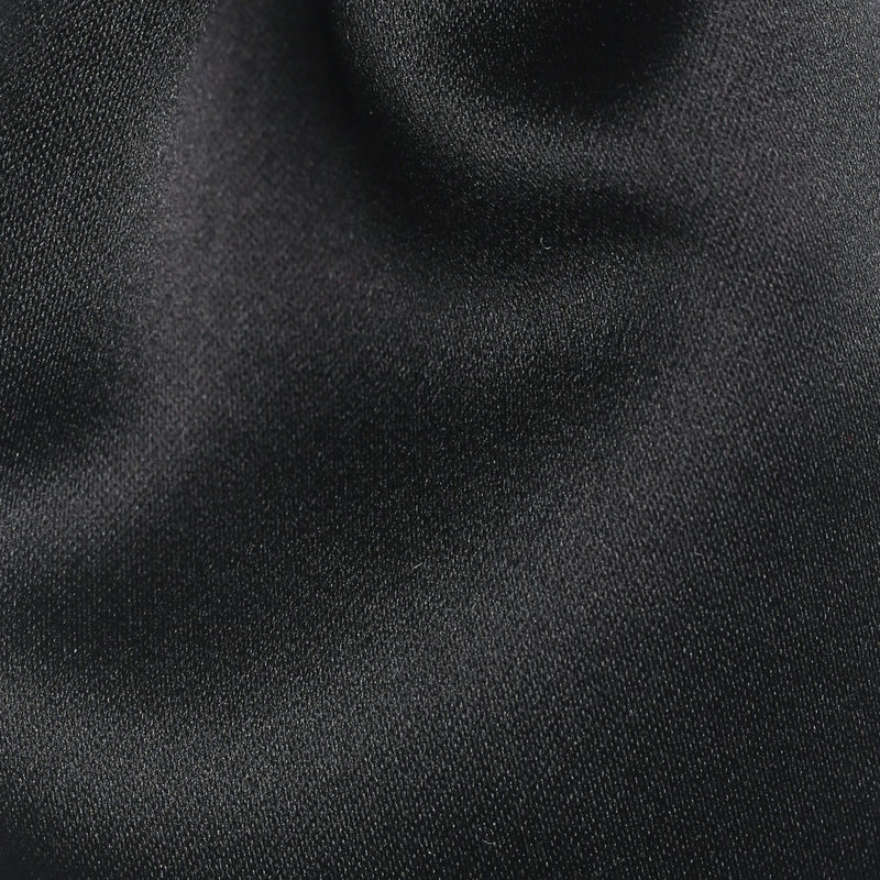 Folkespeare Boys Black Satin Scrunchie Cravat Fabric