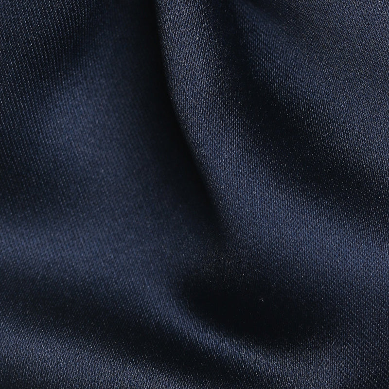Folkespeare Boys Navy Satin Scrunchie Cravat Fabric