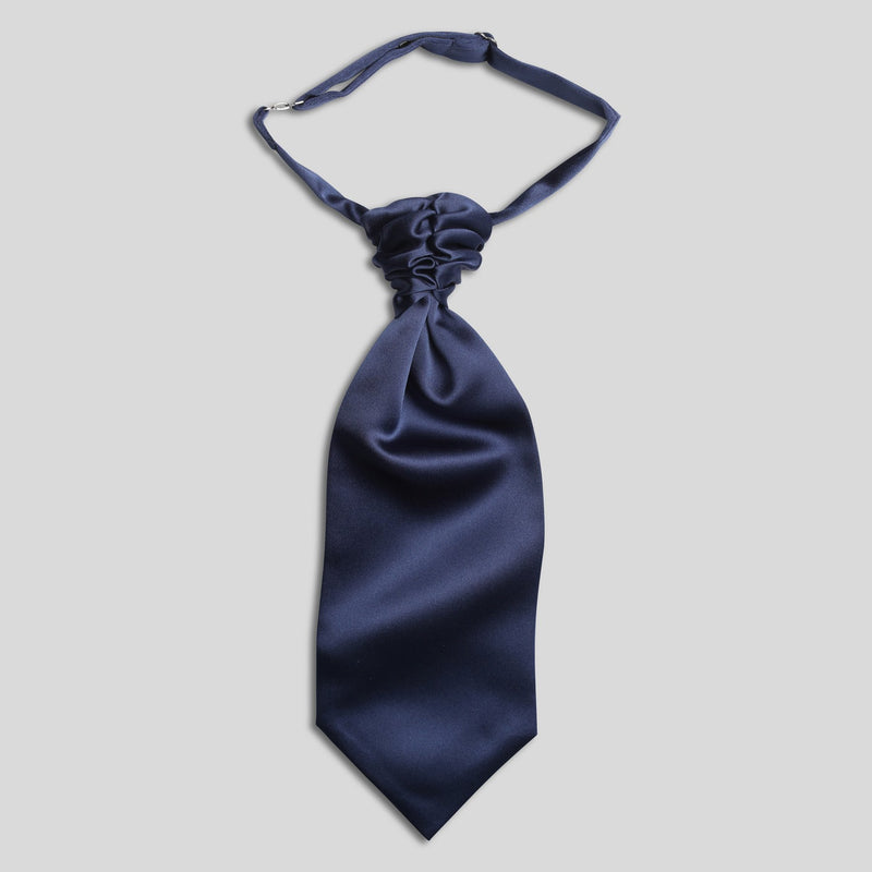 Folkespeare Boys French Navy Satin Scrunchie Cravat