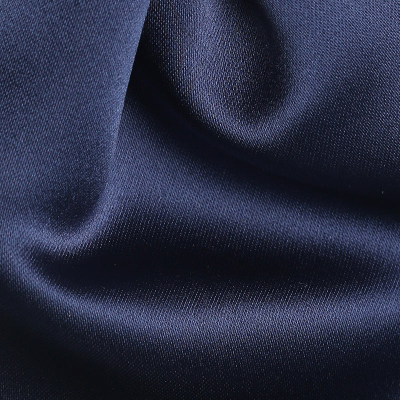 Folkespeare Boys French Navy Satin Scrunchie Cravat Fabric