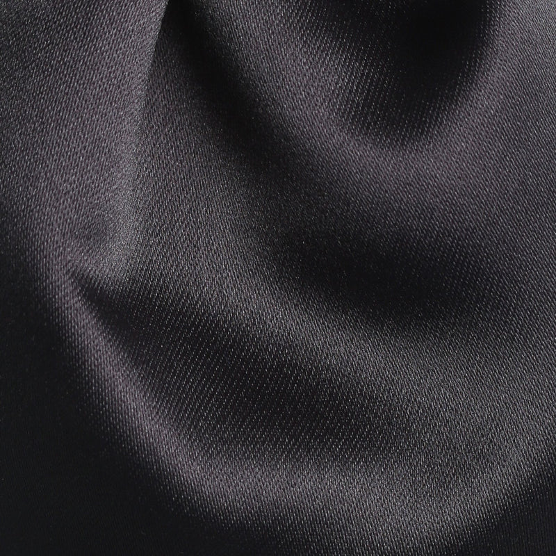 Folkespeare Boys Dark Grey Satin Scrunchie Cravat Fabric