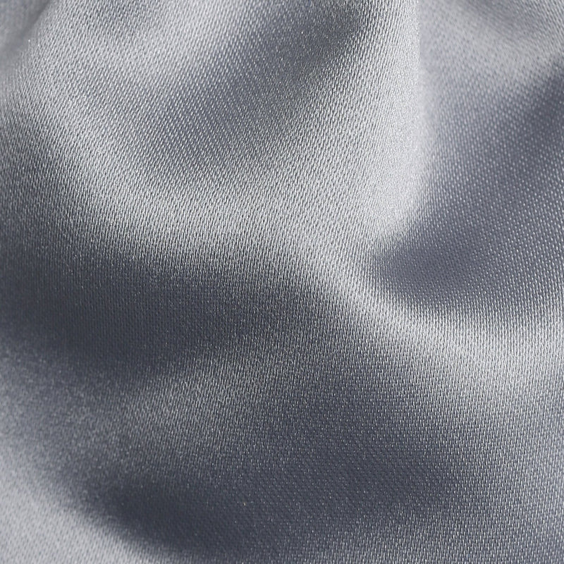 Folkespeare Boys Silver Grey Satin Scrunchie Cravat Fabric