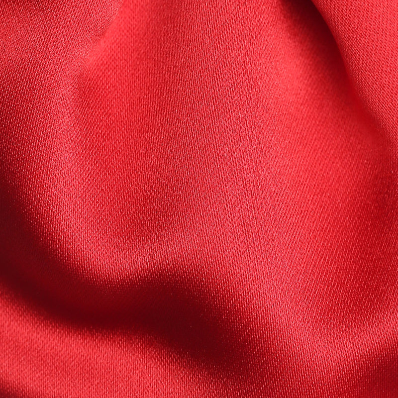 Folkespeare Boys Scarlet Red Satin Scrunchie Cravat Fabric