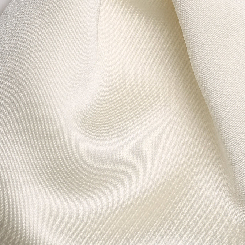 Folkespeare Boys Ivory Satin Scrunchie Cravat Fabric