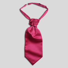 Load image into Gallery viewer, Folkespeare Boys Cerise Satin Scrunchie Cravat
