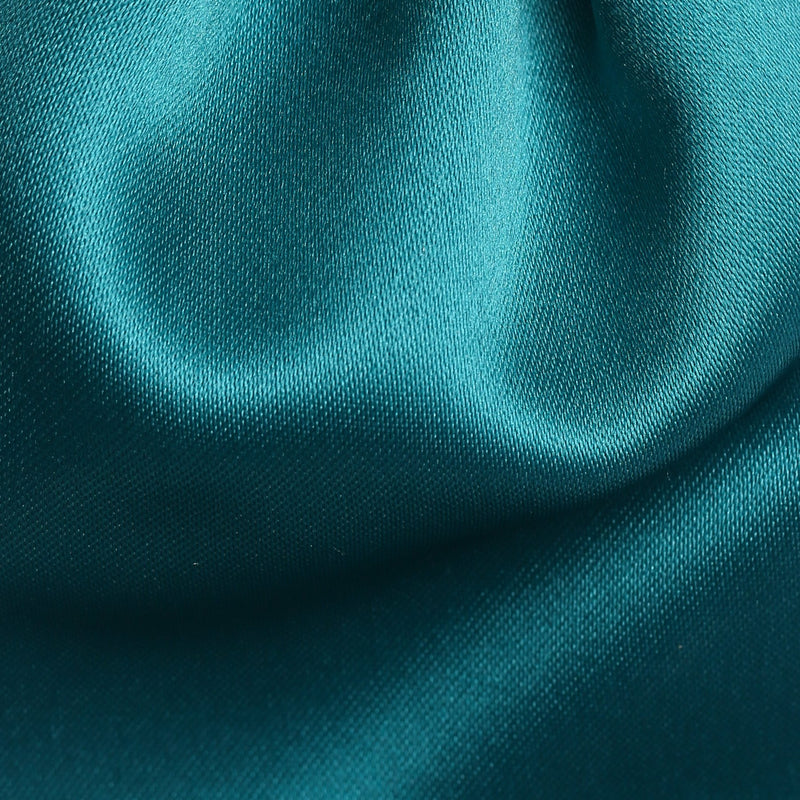Folkespeare Boys Teal Satin Scrunchie Cravat Fabric