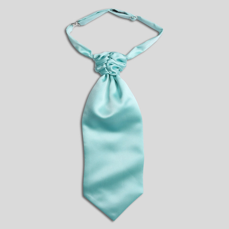 Folkespeare Boys Aqua Satin Scrunchie Cravat