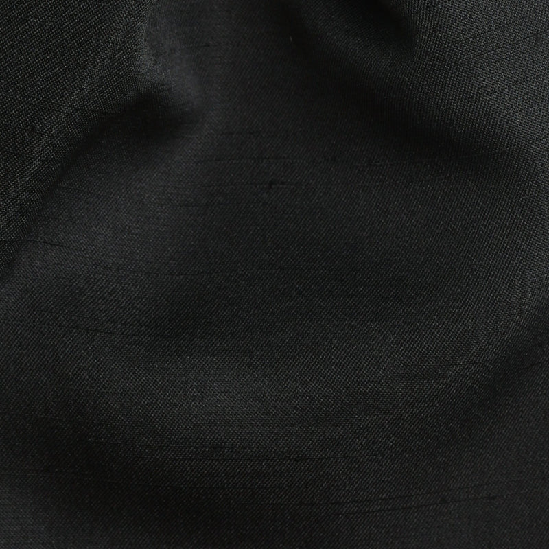 Folkespeare Black Slub Srunchie Cravat Fabric