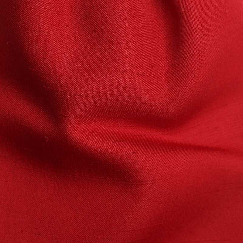 Folkespeare Red Slub Srunchie Cravat Fabric