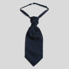 Load image into Gallery viewer, Folkespeare Navy Slub Srunchie Cravat
